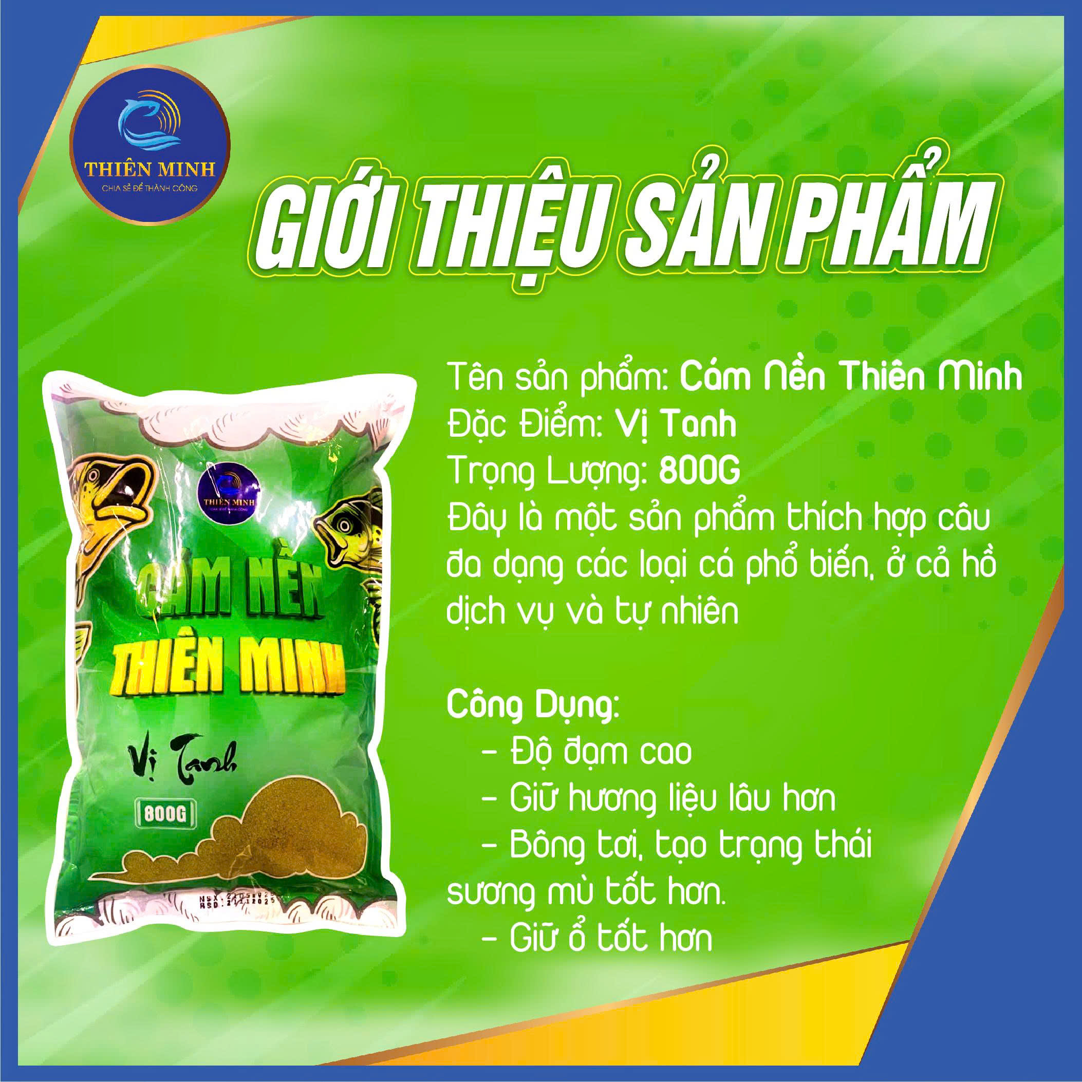CÁM NỀN THIÊN MINH- Vị Tanh